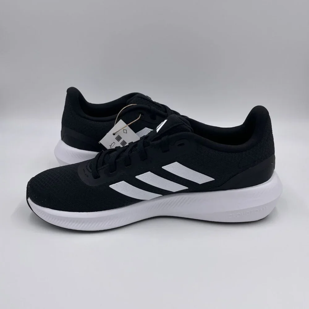 adidas Runfalcon 3.0 Black / White Womens Shoes - Picture 2 of 8